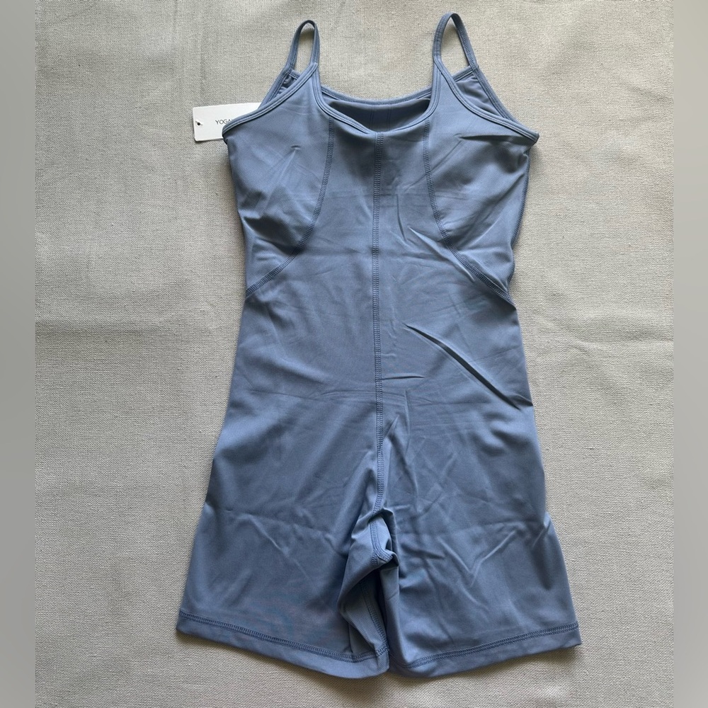 Yogalicious Lux Illusion Rib Lotus Romper Jumpsuit New - Picture 4 of 7
